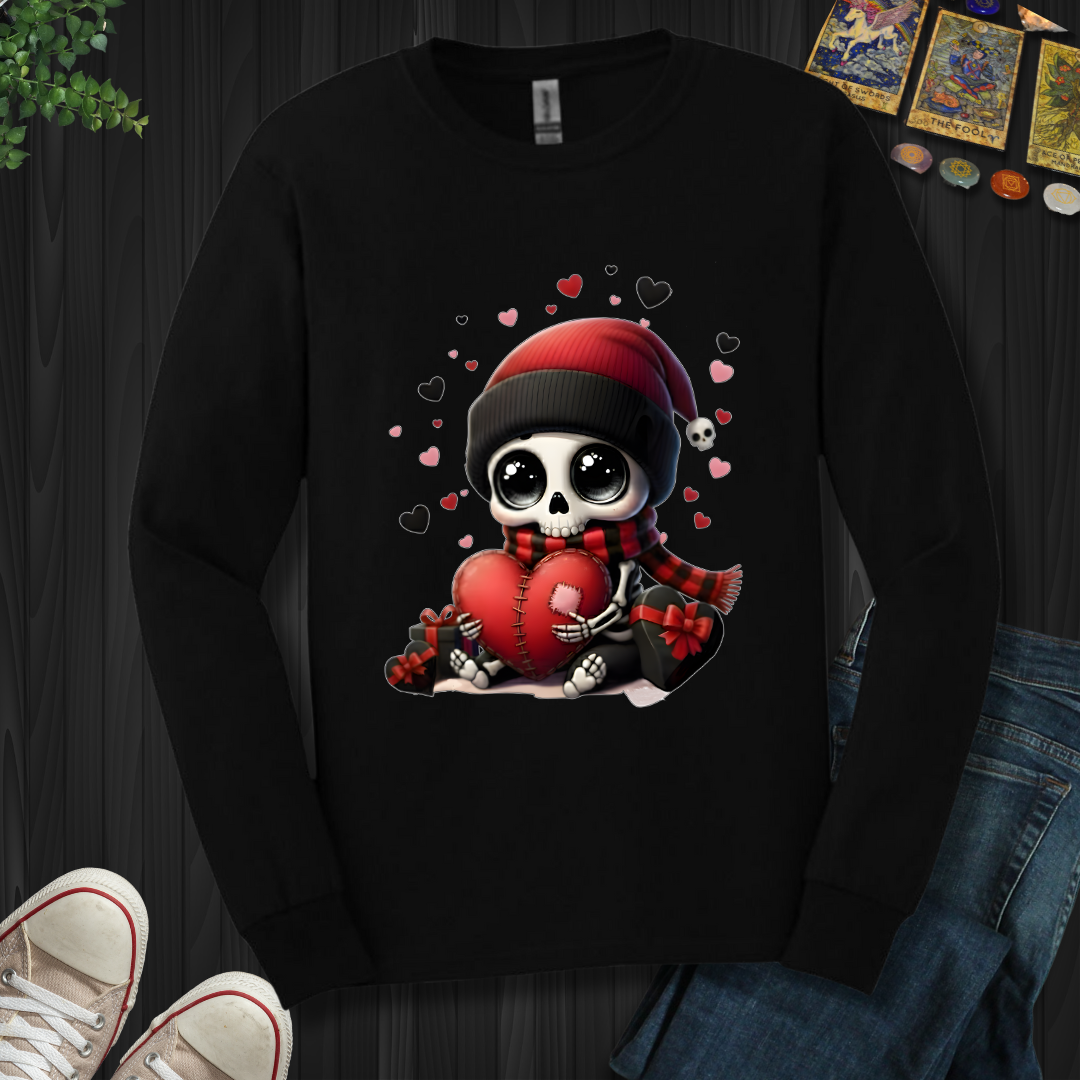 Dead Cute For Valentines Long Sleeve Tee
