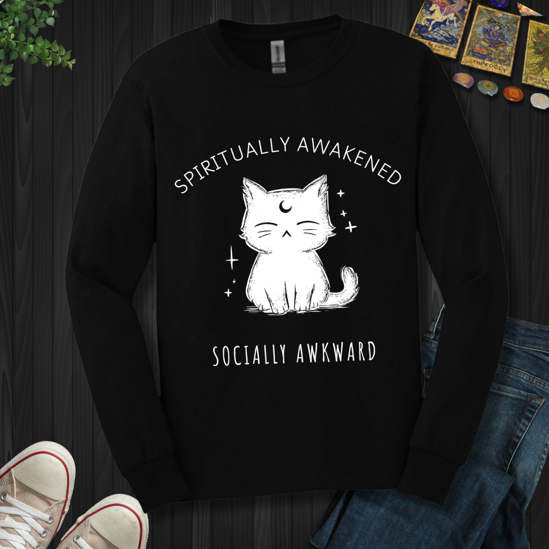 Spiritually Awakened, Socially Awkward Long Sleeve Tee