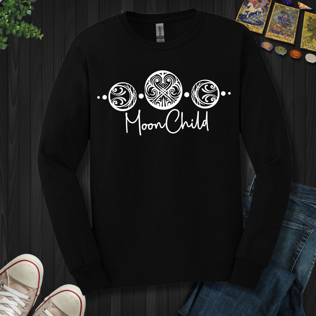 Triple Moon Goddess Long Sleeve Tee