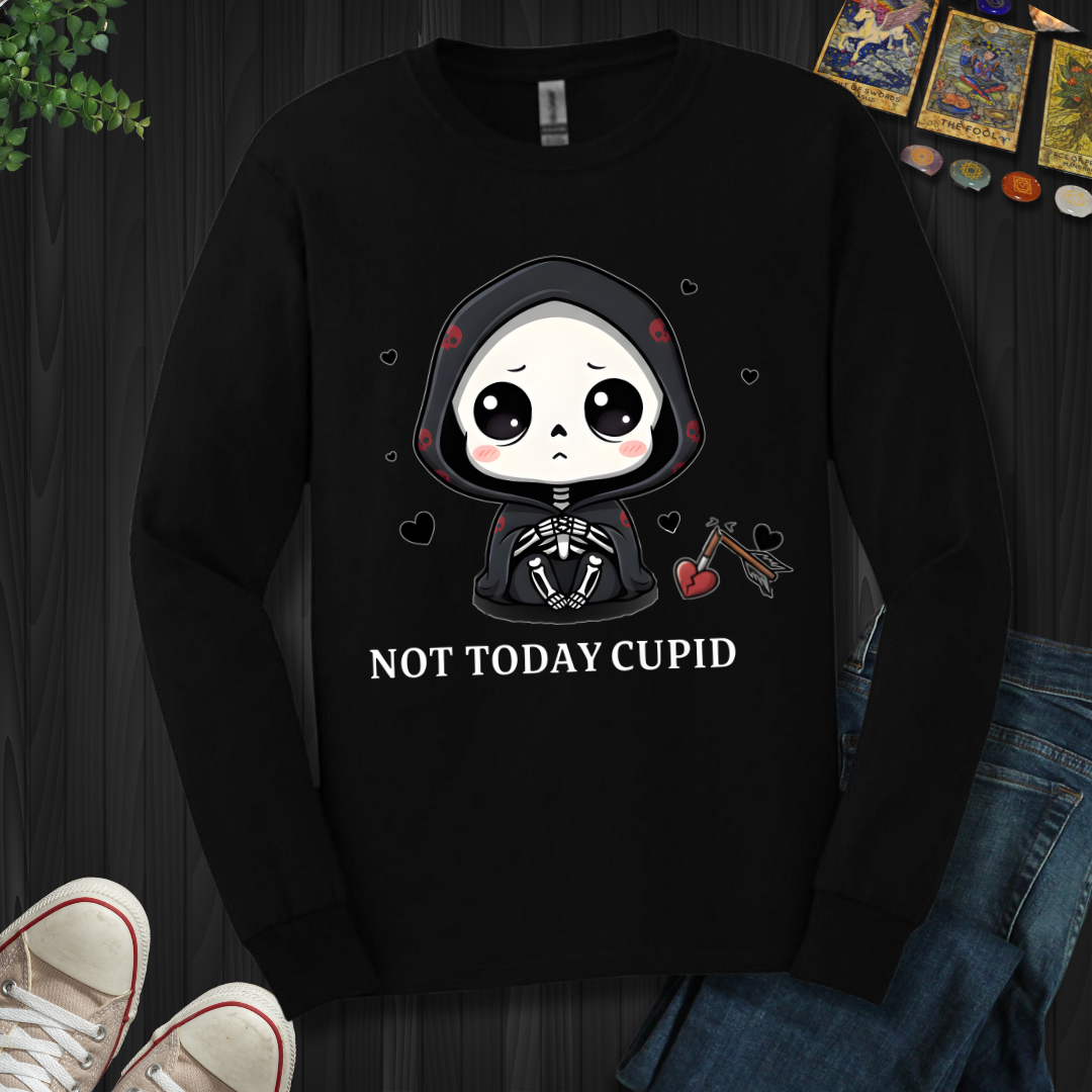 Not Today Cupid Long Sleeve Tee