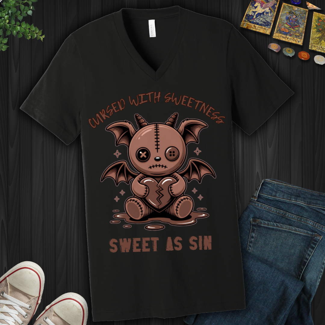 Sweet As Sin V-Neck Tee