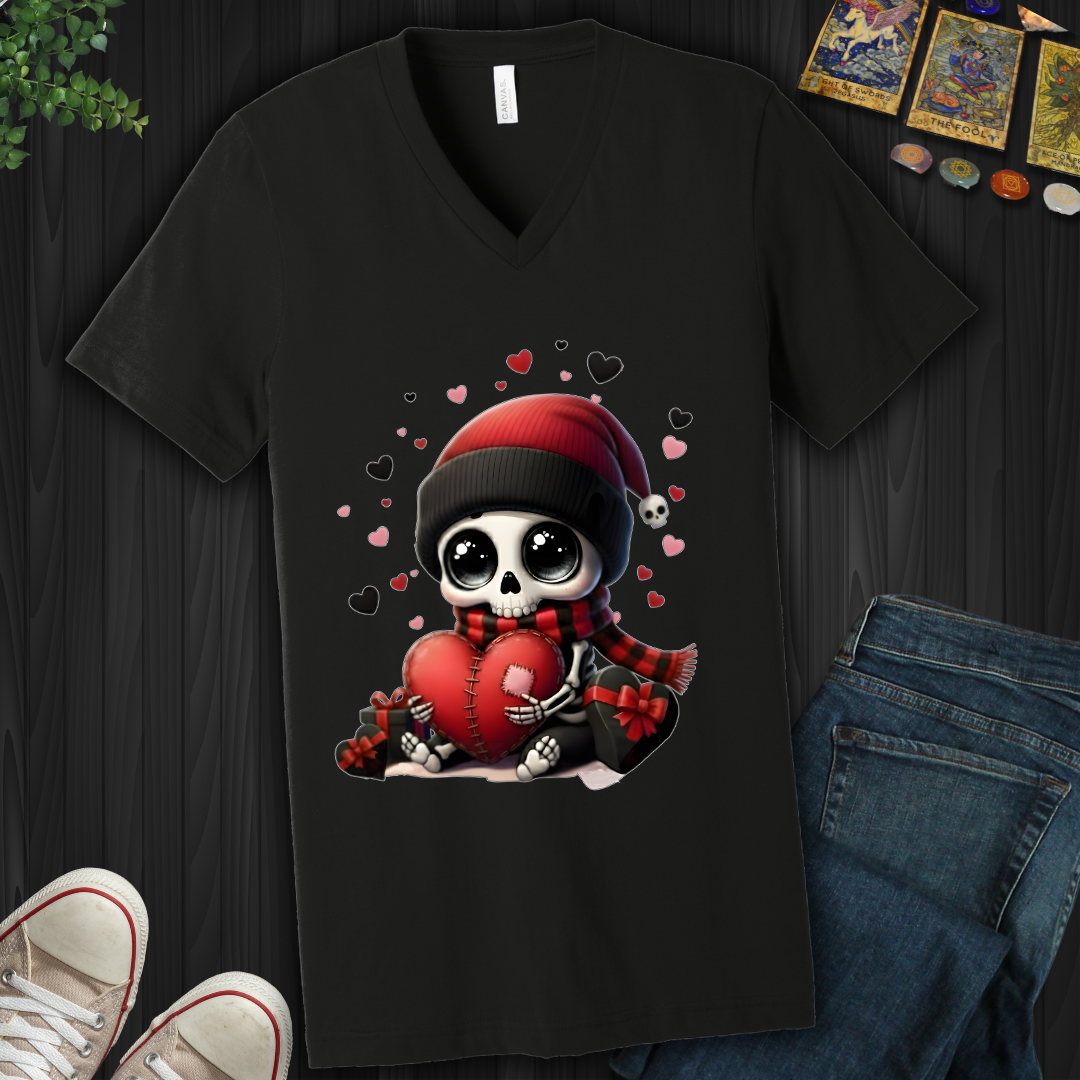 Dead Cute For Valentines  V-Neck Tee