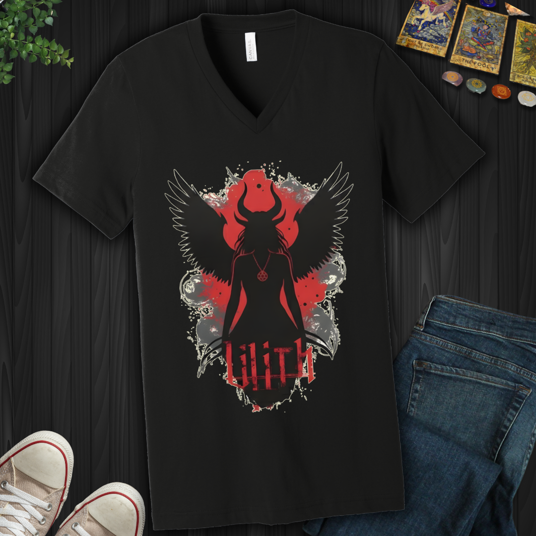 Lilith Ascends V-Neck Tee
