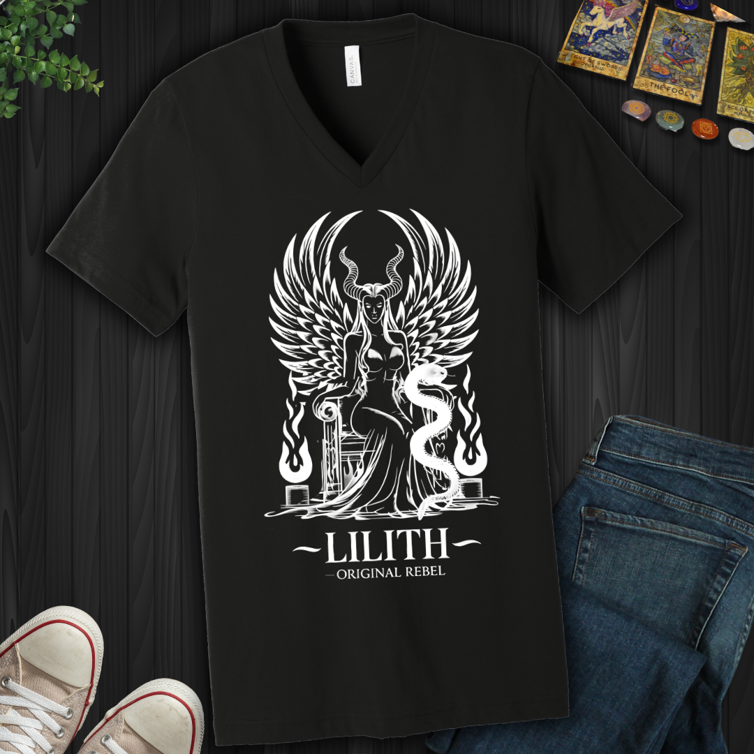Lilith: The Original Rebel V-Neck Tee