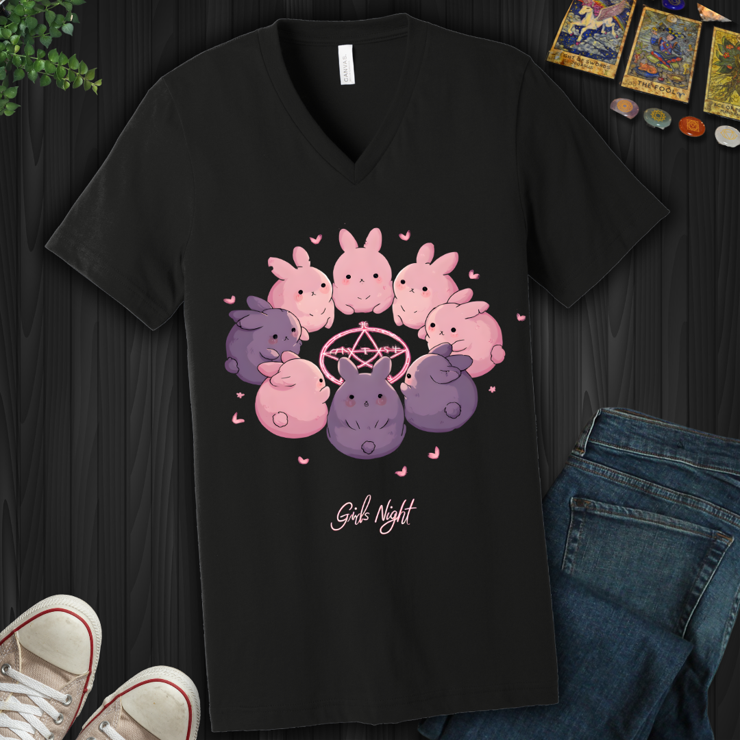 Girls Night V-Neck Tee