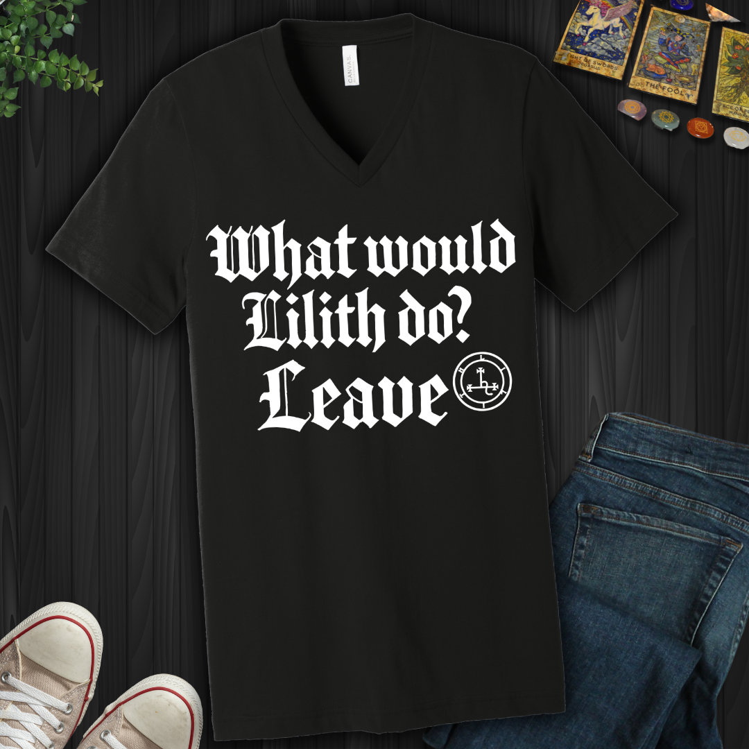WWLD? Leave V-Neck Tee