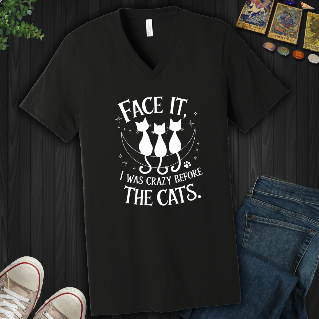 Tats, Hats, And Black Cats V-Neck Tee