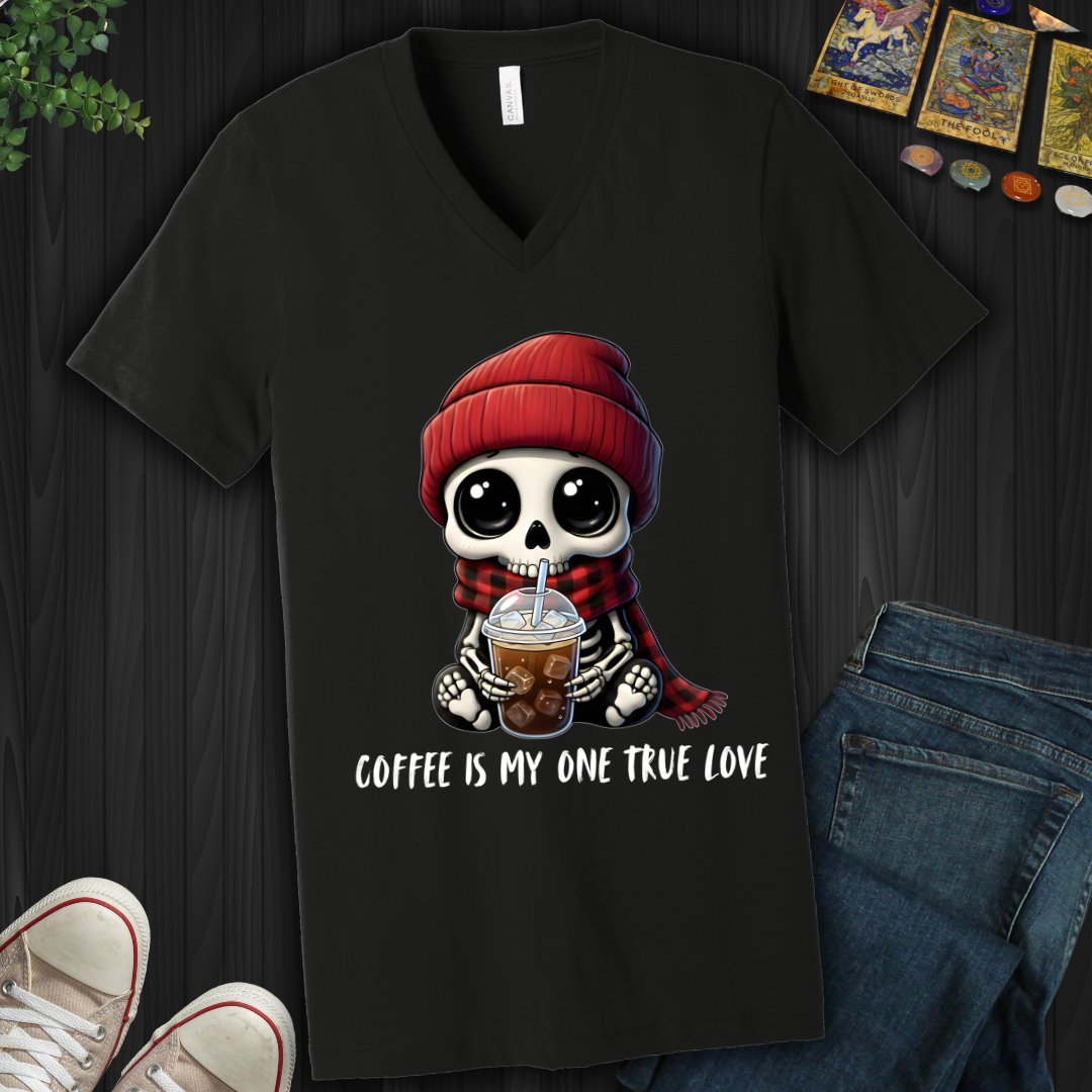 Coffee IS My One True Love V-Neck Tee