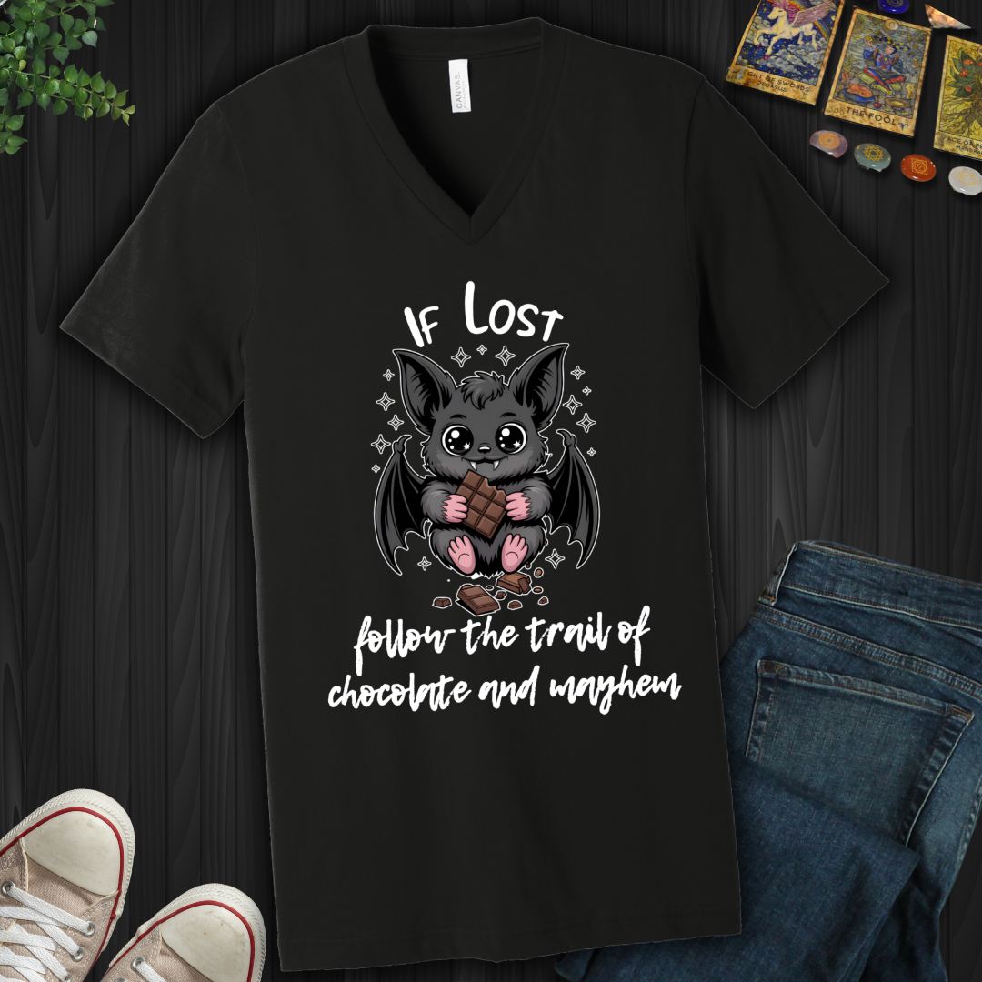 Chocolate and Mayhem V-Neck Tee