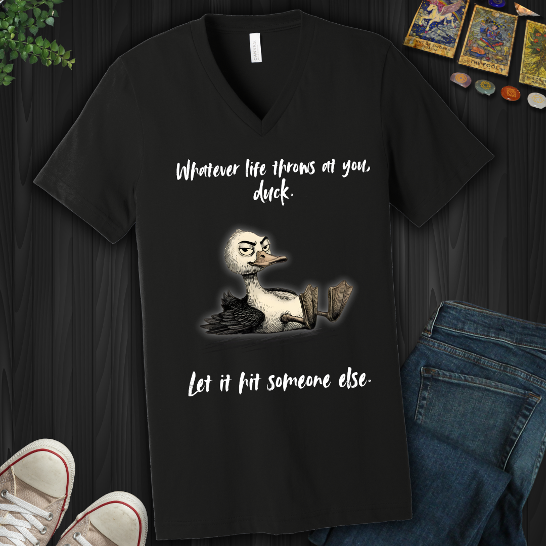 Whatever Life Throws V-Neck Tee