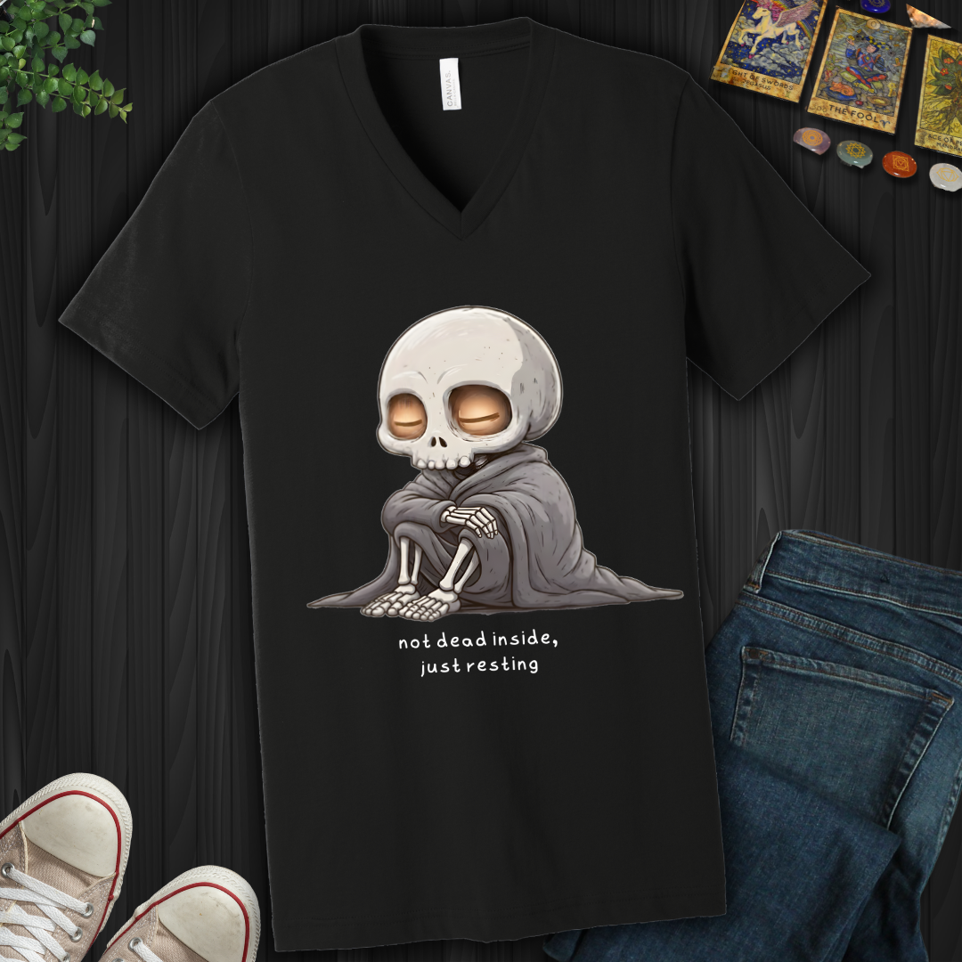 Just Resting V-Neck Tee