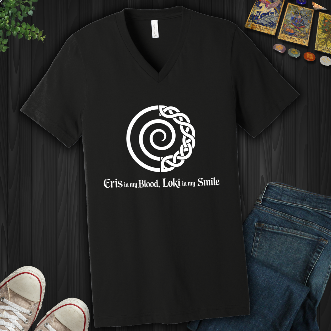 Eris In Blood, Loki In Smile V-Neck Tee