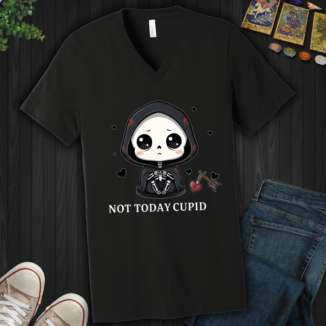 Not Today Cupid V-Neck Tee