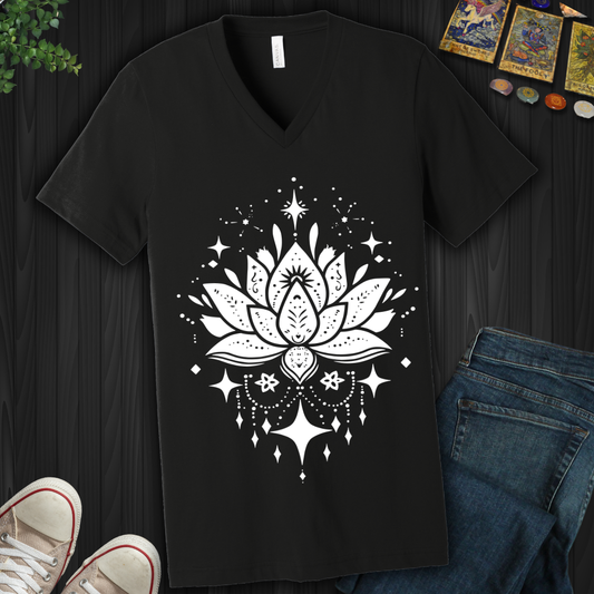 Celestial Lotus  V-Neck Tee