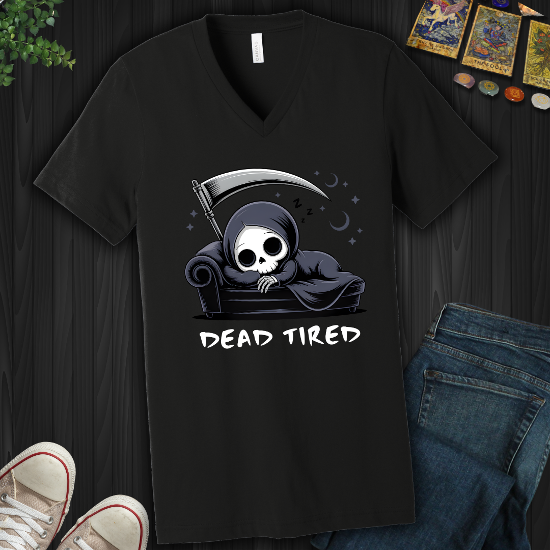 Dead Tired V-Neck Tee