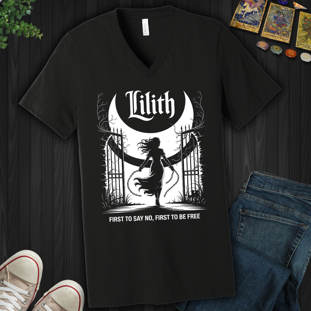 Lilith, First To Say No V-Neck Tee