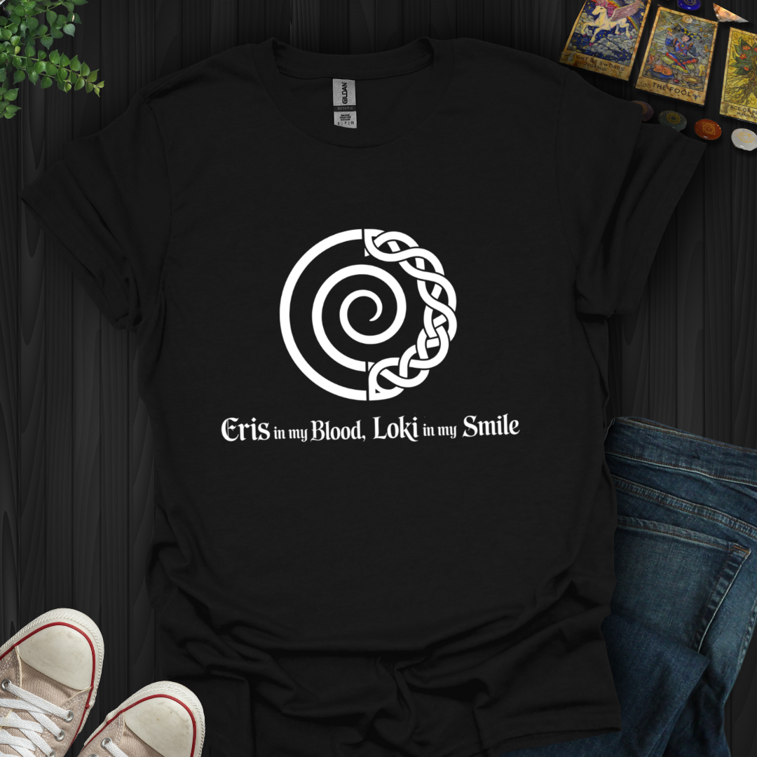 Eris in Blood, Loki in Smile T-Shirt