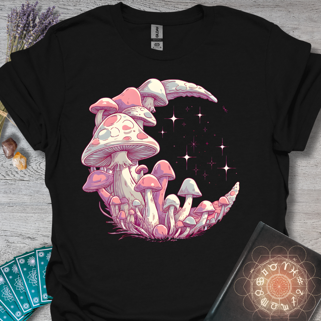 Enchanted Mushroom Crescent T-Shirt