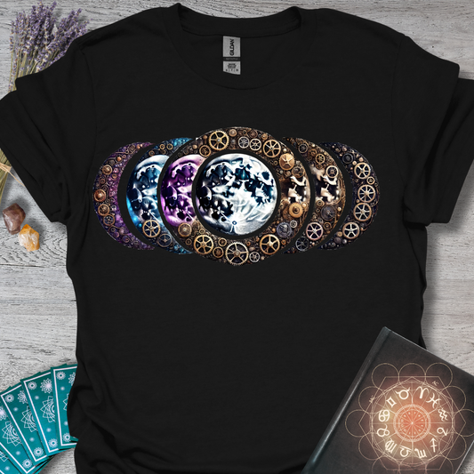 Steampunk Moon Phases T-Shirt