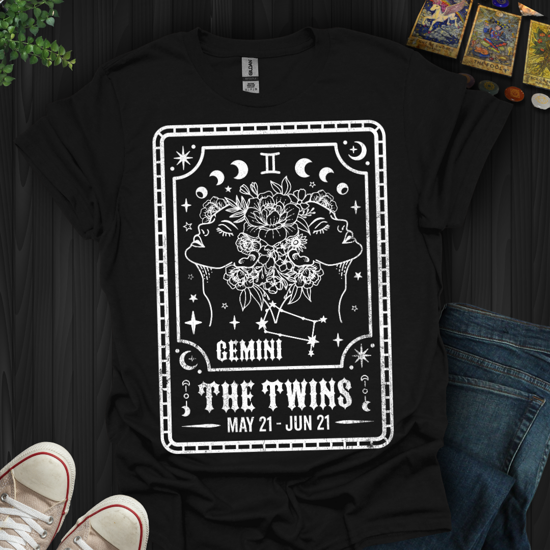 Gemini: The Cosmic Twin Flame T-Shirt