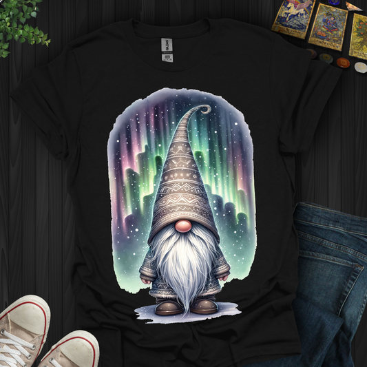 Aurora Borealis  Celestial  Gnome T-Shirt