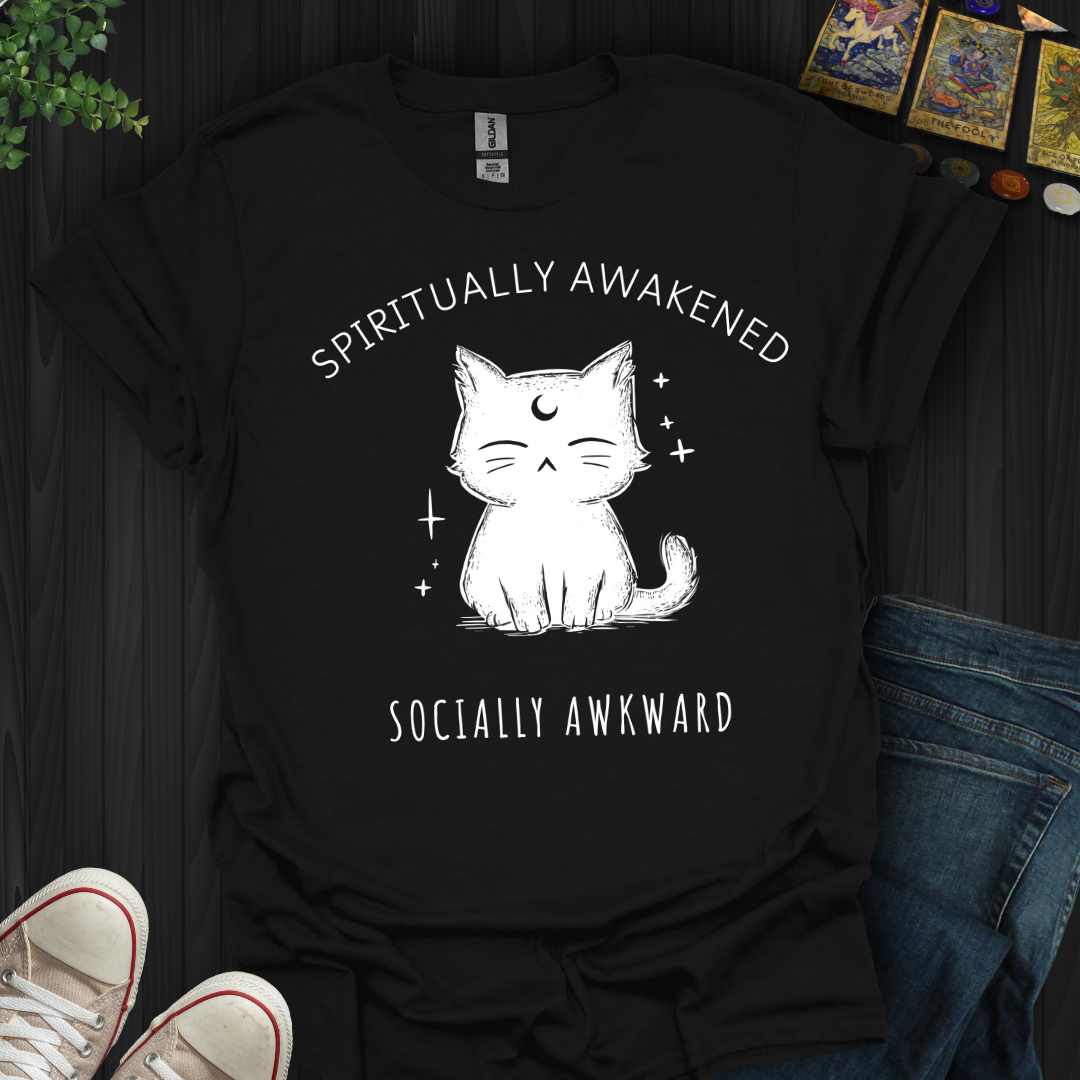 Spiritually Awakened, Socially Awkward T-Shirt