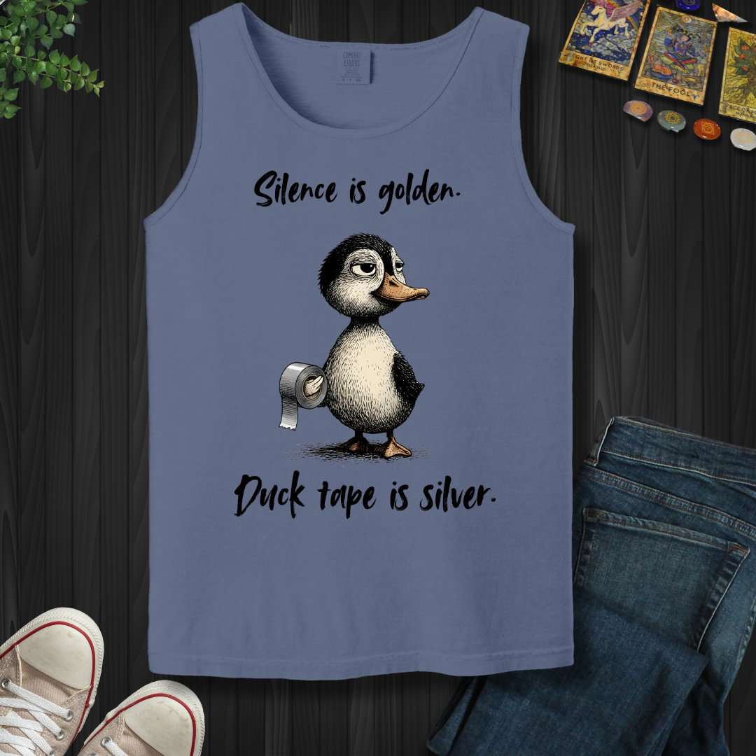 Silence Is Golden Tank Top