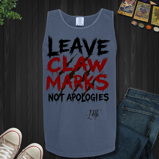 Claw Marks, Not Apologies Tank Top