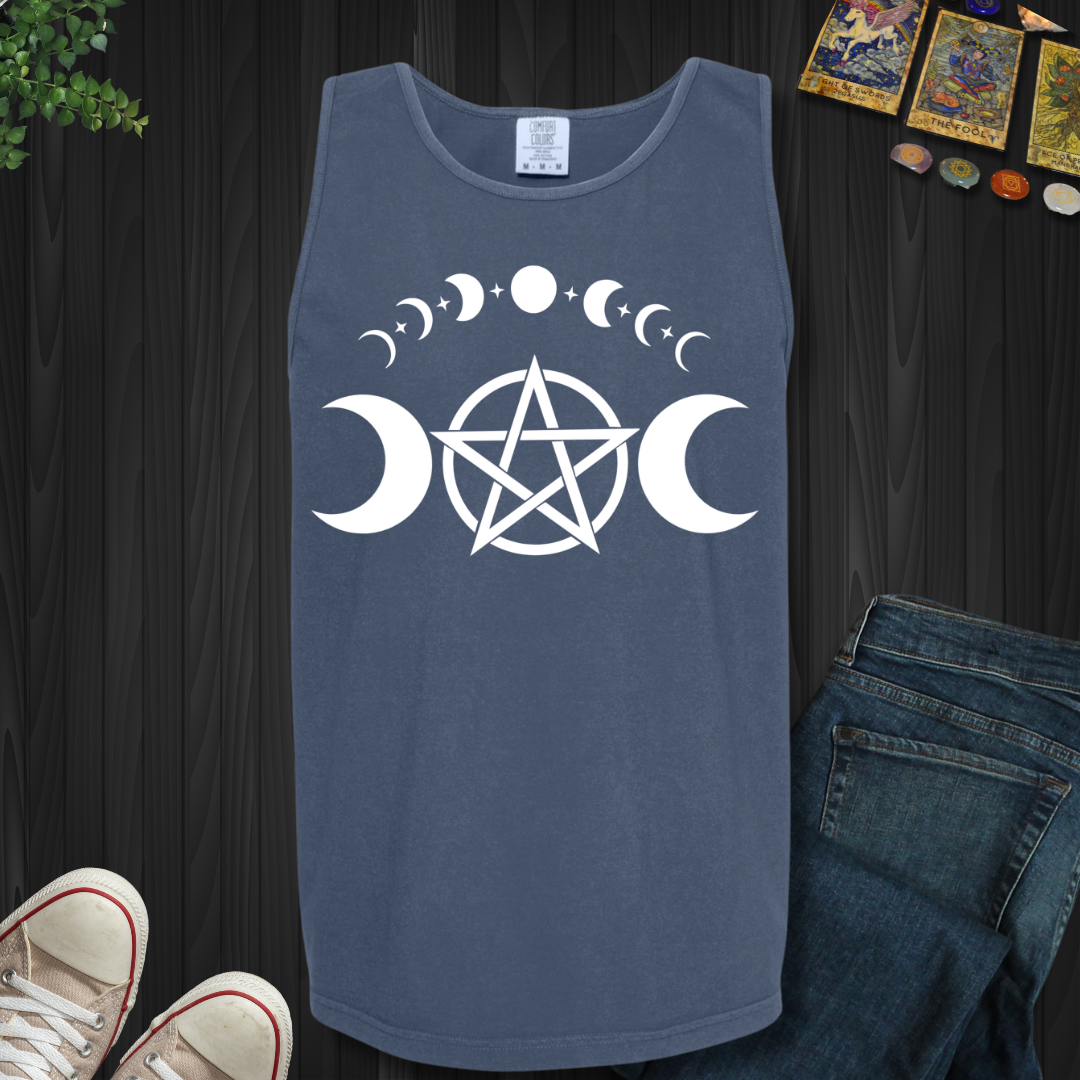 Pentagram Moon Phases Tank Top