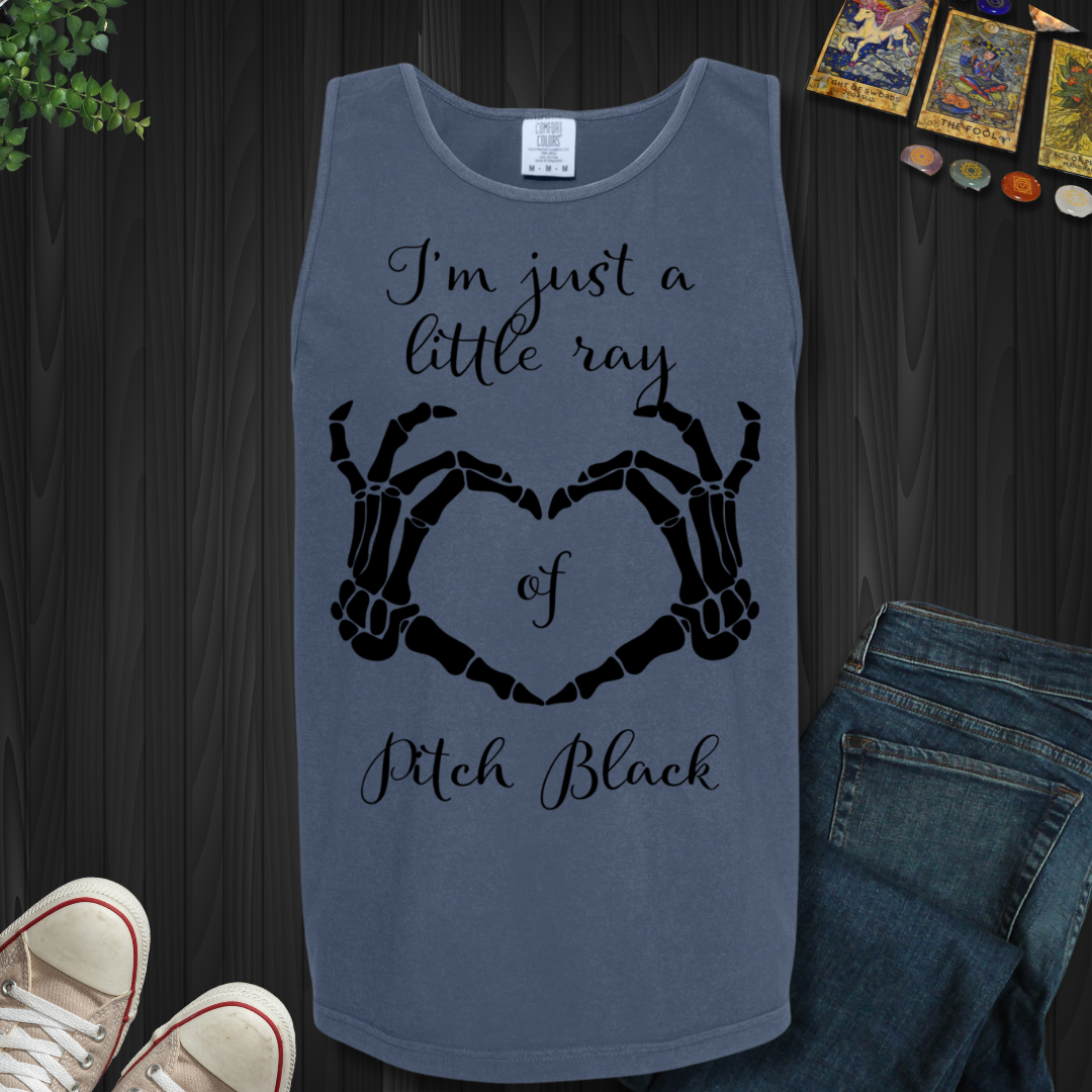 Little Ray Of Pitch Black Tank Top