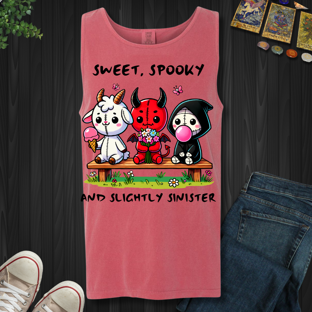 Sweet, Spooky and Slightly Sinister Tank Top