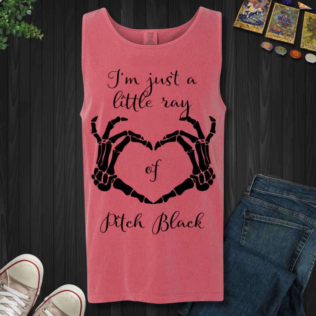 Little Ray Of Pitch Black Tank Top