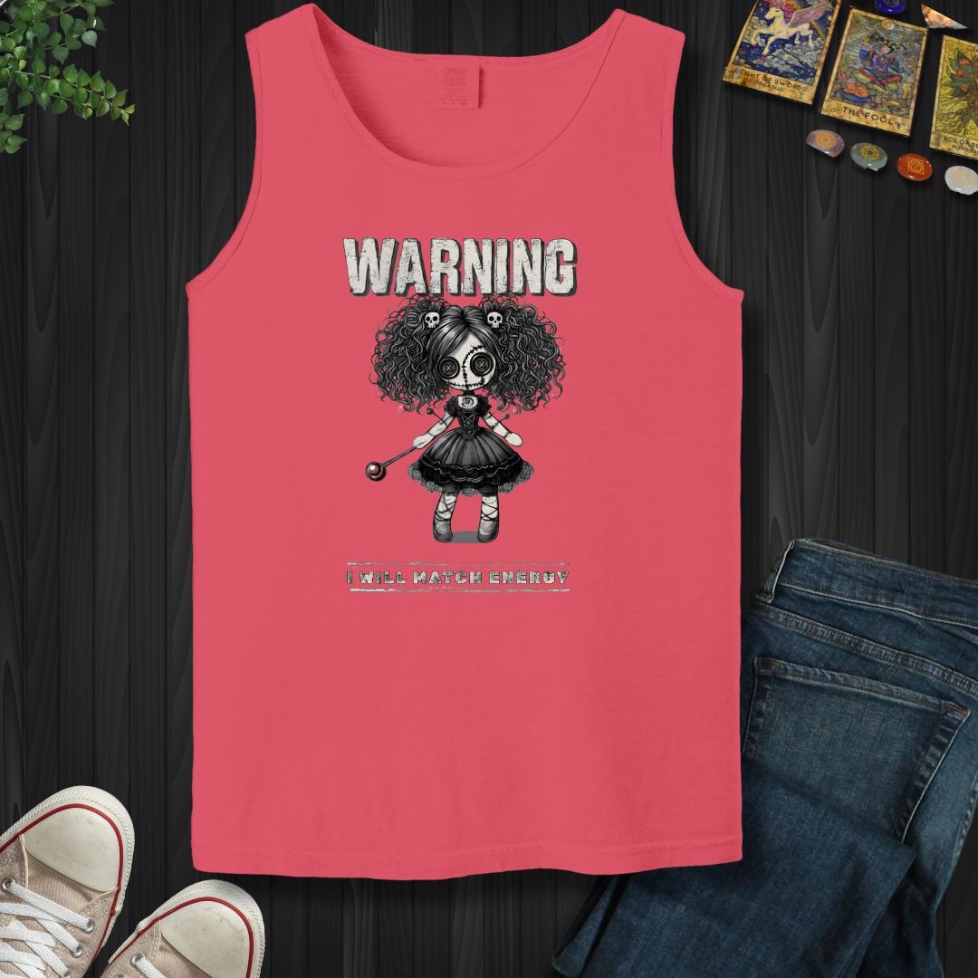 Warning: I Match Energy Tank Top