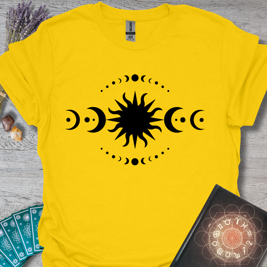Moon Phases and Sun T-Shirt