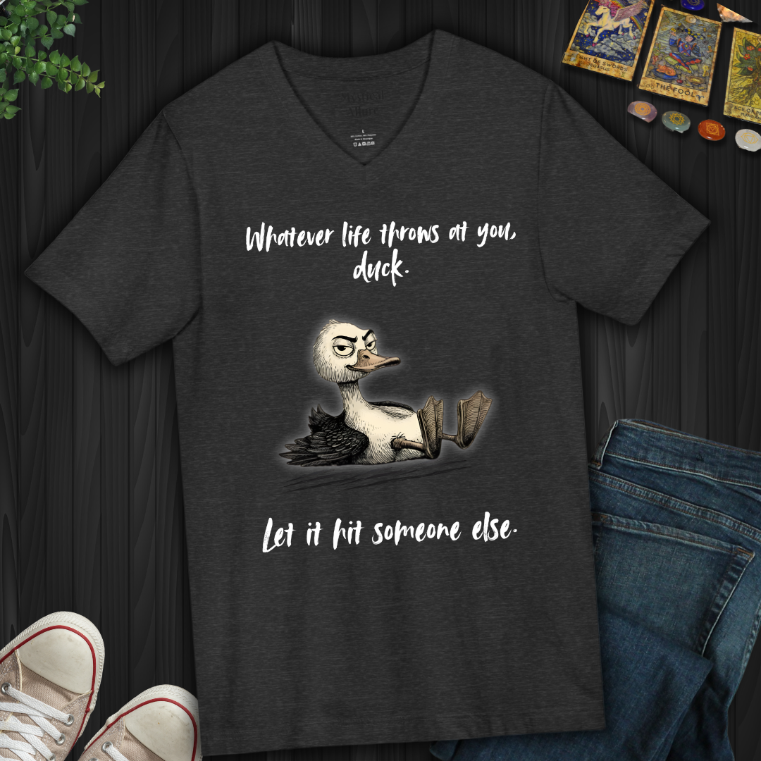 Whatever Life Throws V-Neck Tee