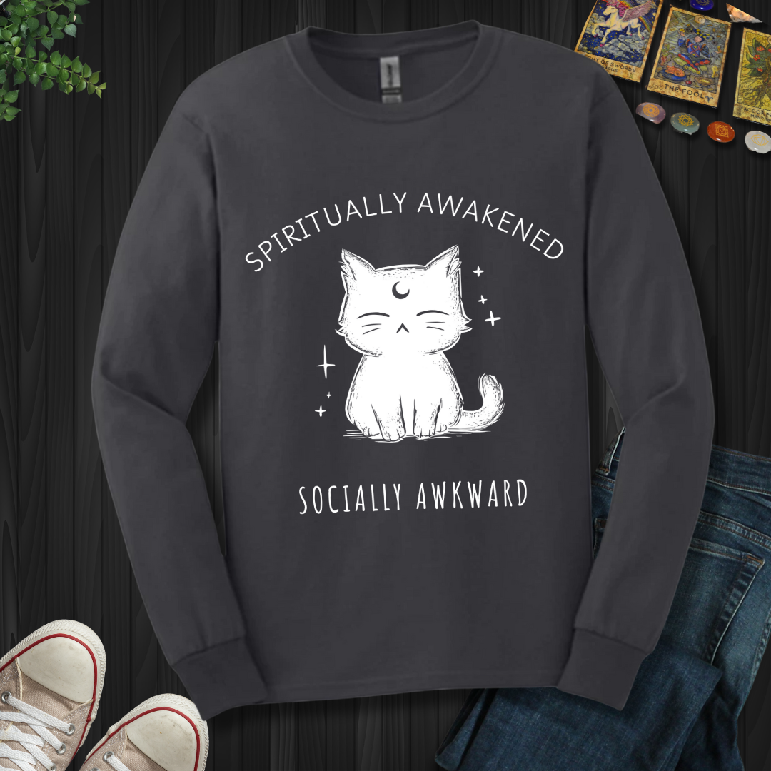 Spiritually Awakened, Socially Awkward Long Sleeve Tee