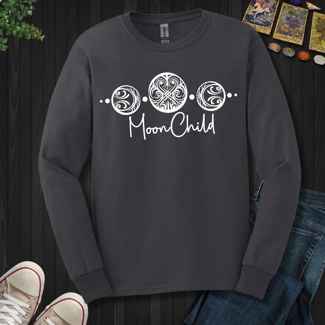 Triple Moon Goddess Long Sleeve Tee