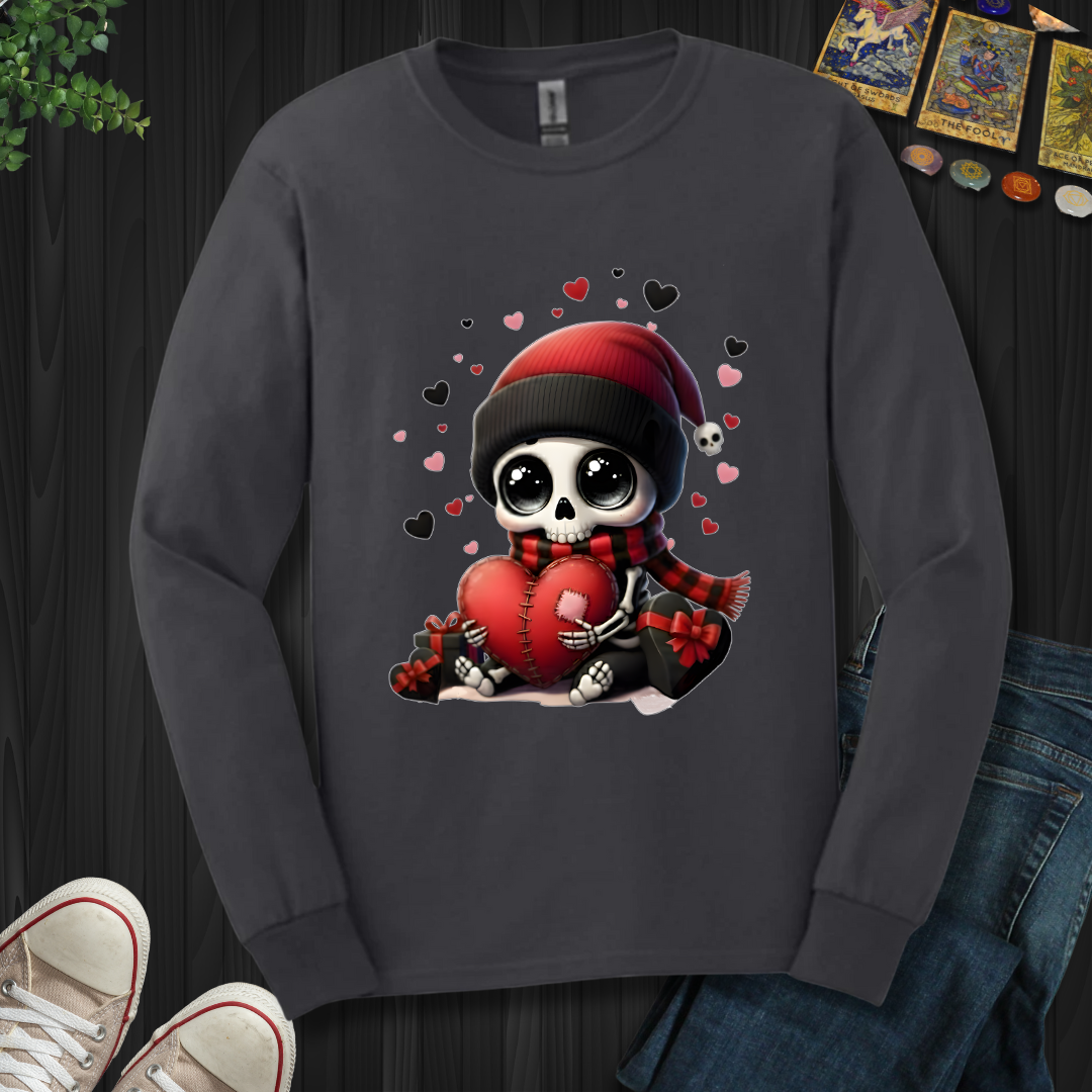 Dead Cute For Valentines Long Sleeve Tee