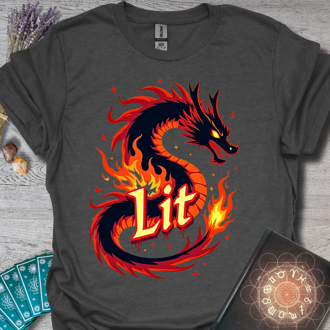 Lit Fire Dragon T-Shirt