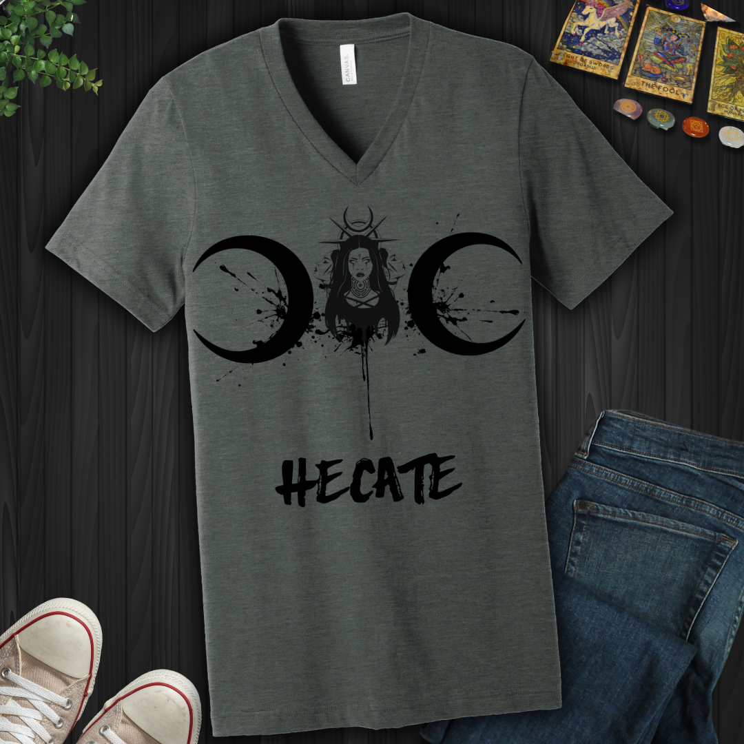 Hecate Triple Goddess V-Neck Tee