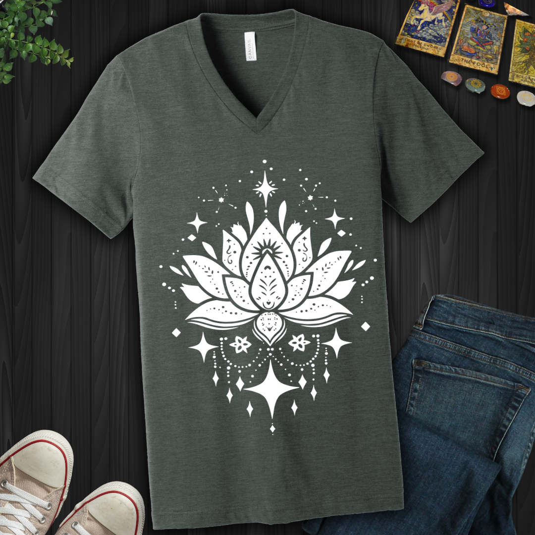 Celestial Lotus  V-Neck Tee