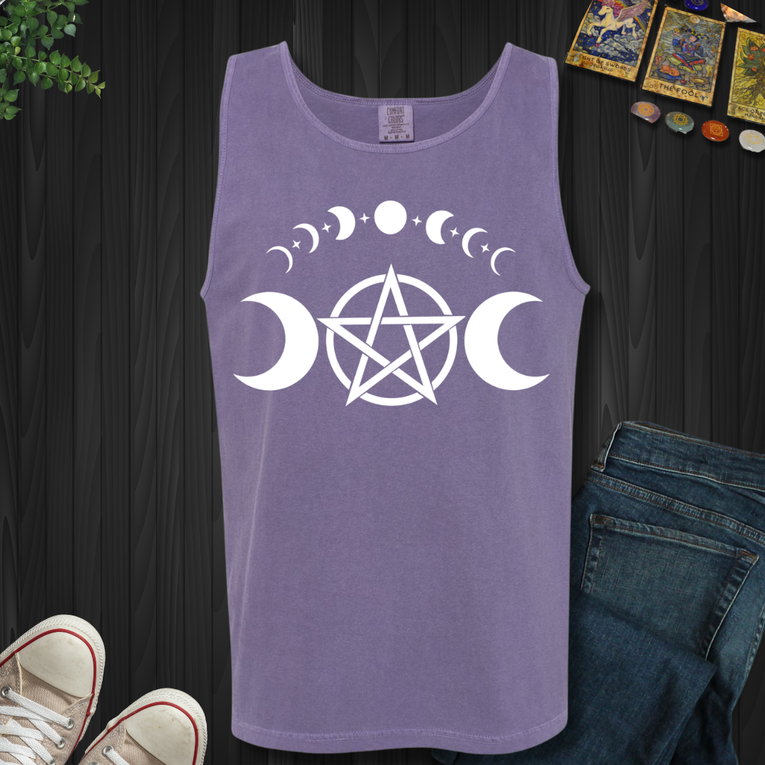 Pentagram Moon Phases Tank Top