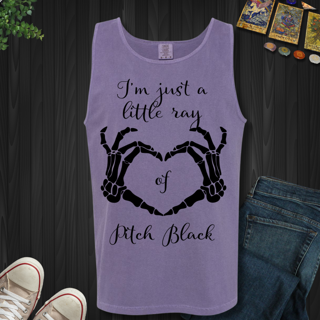 Little Ray Of Pitch Black Tank Top