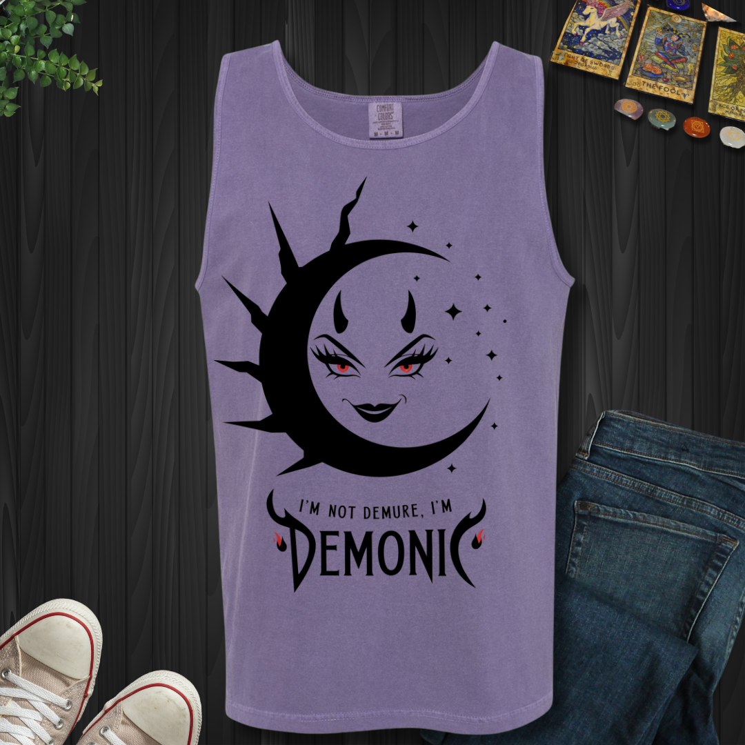 Not Demure, Demonic Tank Top