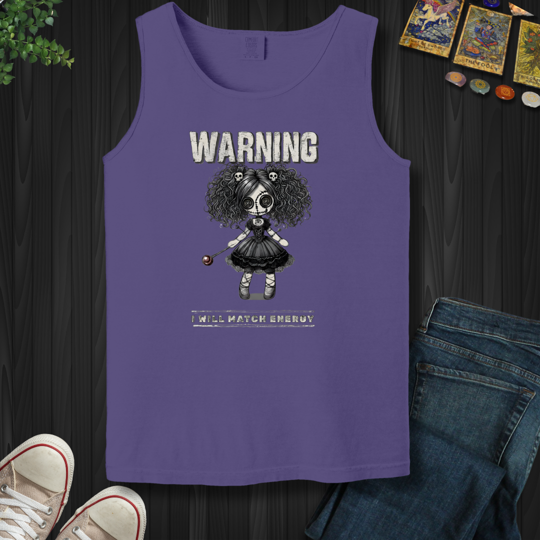 Warning: I Match Energy Tank Top