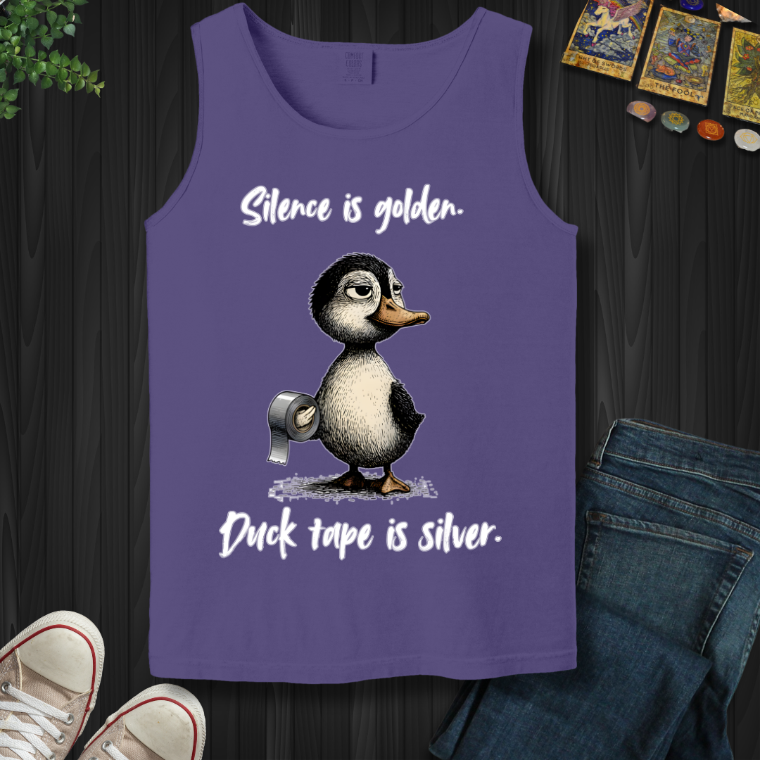 Silence Is Golden Tank Top