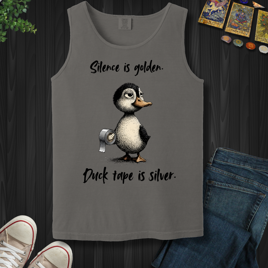 Silence Is Golden Tank Top