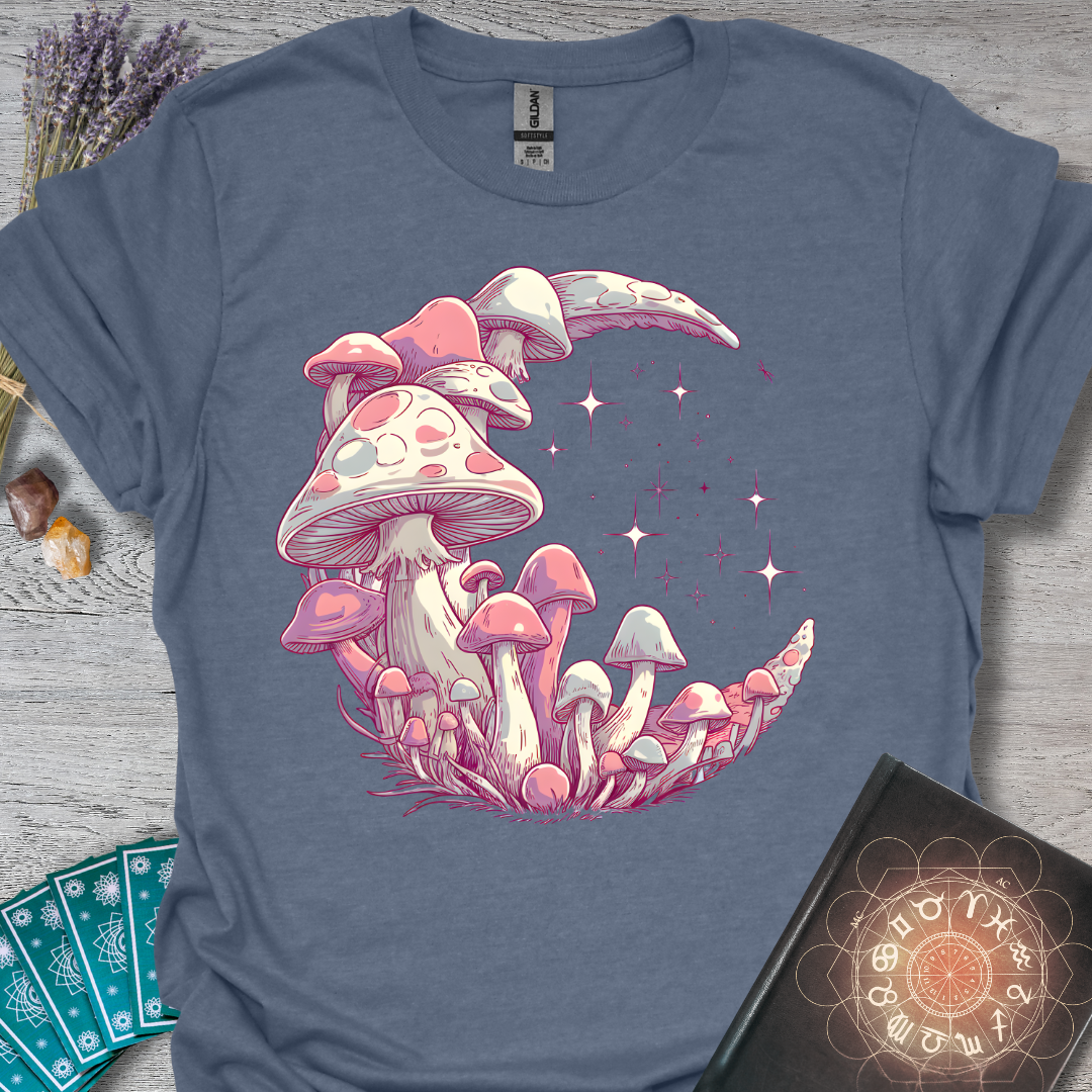 Enchanted Mushroom Crescent T-Shirt
