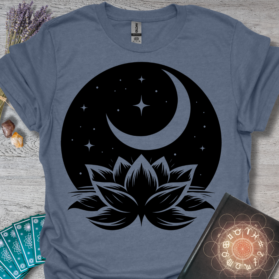 Starry Moon Lotus T-Shirt