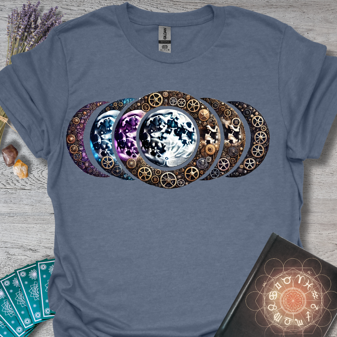 Steampunk Moon Phases T-Shirt